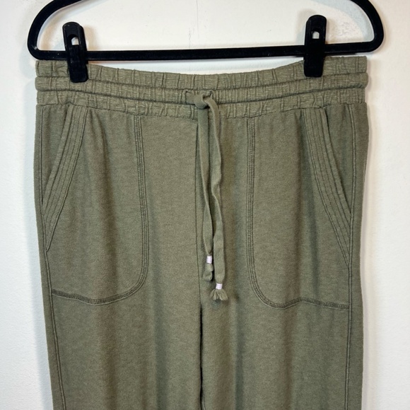 Anthropologie Saturday Sunday  Women's Billie Textured Jogger Pants Olive  Large - Picture 3 of 12